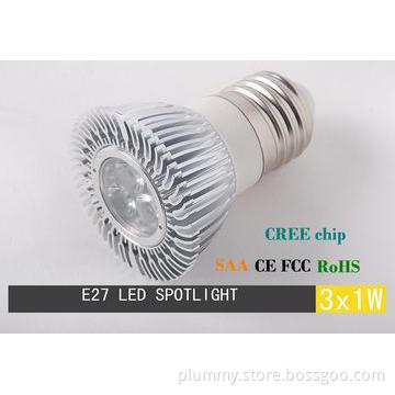 Cree 3*1W led spot light E27 Based